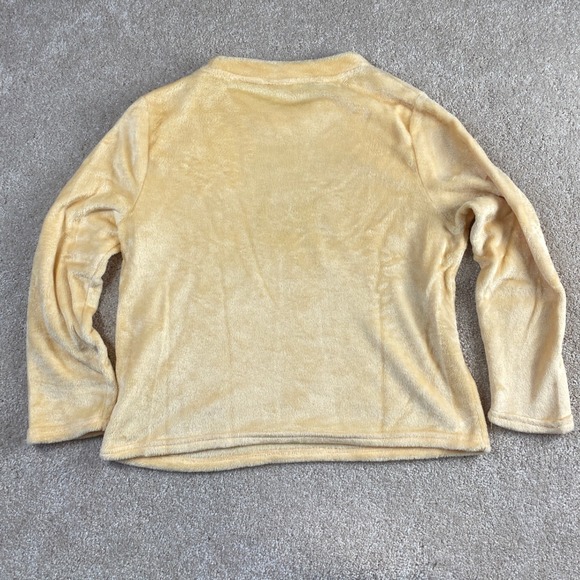 Disney Winnie The Pooh Hunny 100 Sleepwear Sleep Shirt‎ Top Plush Yellow L - Picture 7 of 8